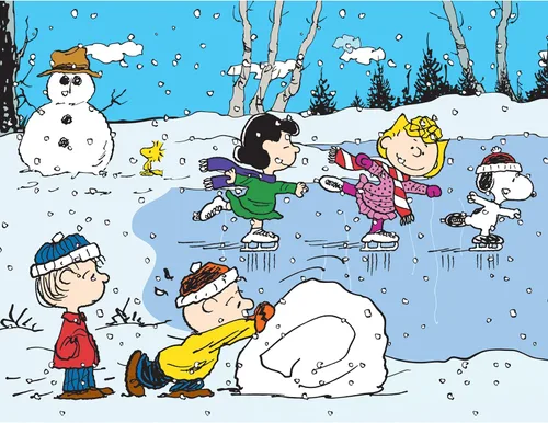 Vista 8 de RoseArt - Peanuts - Entrega de Navidad de Snoopy - Rompecabezas de 100 piezas para niños y adultos