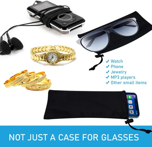 Vista 5 de Funda para gafas de sol y funda para teléfono con cierre de cordón