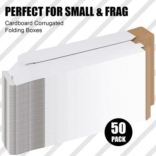 Vista 3 de Colarr 50 tubos de correo de 3 x 3 x 12 pulgadas, caja de cartón corrugado, tubos de envío cuadrados, cajas de vaso para mudanza y almacenamiento, a