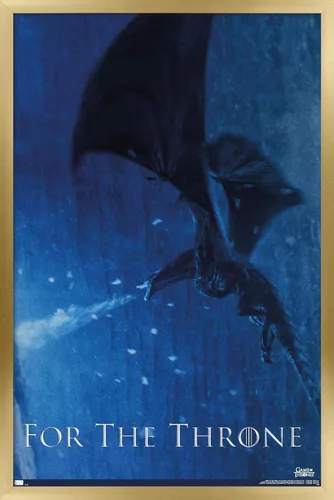 Vista 19 de Trends International Póster de pared Viserion Game of Thrones, 14.725 x 22.375 pulgadas, versión enmarcada de madera de granero