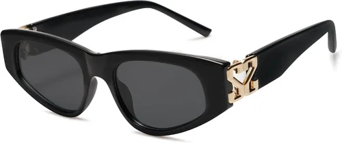 Vista 6 de SOJOS Gafas de sol polarizadas de ojo de gato de los años 90 para mujer, protección UV de moda SJ2227