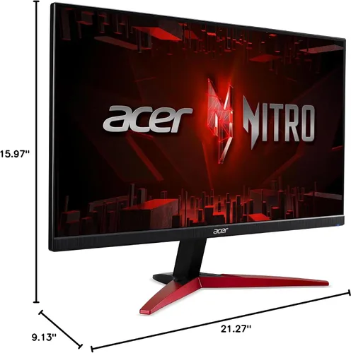 Vista 11 de Acer Nitro Monitor IPS para Gaming de PC Full HD 1920 x 1080 de 23.8 pulgadas AMD FreeSync Premium Frecuencia de actualización de 180Hz Hasta