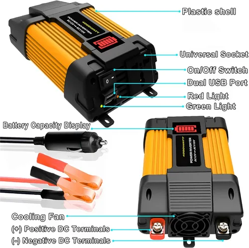 Vista 5 de Kit de inversor solar de 4000 W/6000 W con paneles de 100 W y controlador de carga de 50 A, sistema de energía fuera de la red para respaldo