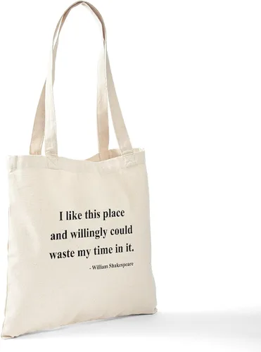 Vista 7 de CafePress Shakespeare Insults - Bolsa de lona natural, bolsa de compras de tela, Caqui