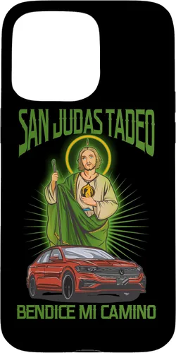 Vista 28 de Funda para iPhone 16 San Judas Tadeo Bendice Mi Camino