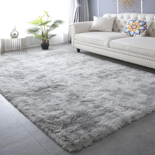 Vista 24 de Alfombra redonda beige para dormitorio: alfombra suave y esponjosa de 4 x 4 pies para sala de estar, alfombra redonda de felpa peluda