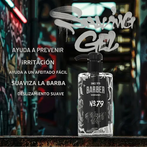Vista 5 de Barber Marmara No.79 Gel de afeitado transparente no espumoso para hombres