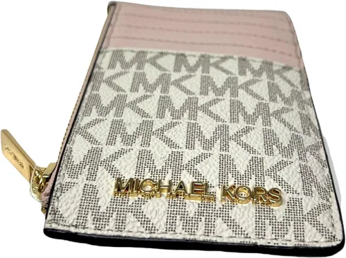 Vista 2 de Michael Kors Jet Set - Estuche para tarjetas con cremallera superior cartera para monedas color marrón Marrón Jet Set Travel