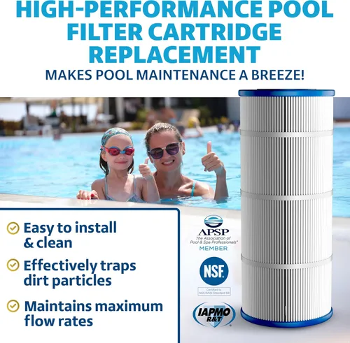 Vista 3 de LACQUA Cartucho de filtro de piscina LQ1501 150 SqF reemplaza Pentair Clean & Clear 150, CC150, CCRP150, Posi Clear PXCRP150, R173216, PAP150