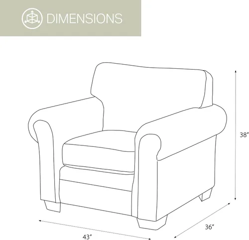 Vista 3 de American Furniture Classics Silla de microfibra Sierra Lodge en color marrón