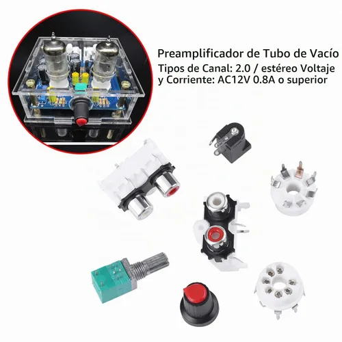 Vista 5 de Placa PCB Kit de bricolaje Tubo de electrones de vacío Kit de amplificador de tubo de bricolaje Kit de amplificador de tubo de válvula
