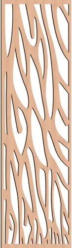 Vista 103 de 9 3/8"W x 24 3/8"H x 1/4"T Bristol Decorativos Paneles de Pared de Madera Calado, Cereza