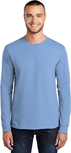 Vista 24 de Port & Company - Camiseta Esencial de Manga Larga Tall. PC61LST Azul acuático