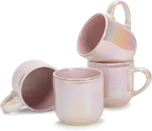 Vista 8 de Elanze Designs - Taza de café de cerámica con esmalte reactivo brillante, tamaño grande de 17 onzas líquidas, taza de cocina diaria de grado
