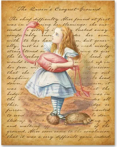 Vista 45 de Alicia en el país de las maravillas - Póster de pared sin marco de 11 x 14 pulgadas - Regalos y decoraciones perfectos de Alicia en el país