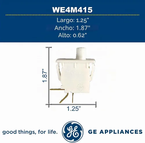 Vista 5 de GE WE4M415 - Interruptor de puerta original OEM para secadora GE