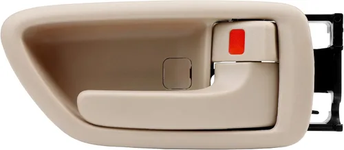 Vista 12 de Manija de puerta interior con bisel, compatible con 2000 2001 2002 2003 2004 2005 2006 2007 Toyota Avalon Sequoia Tundra (cabina tripulada), Beige