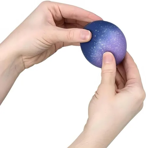Vista 3 de Rhode Island Novelty Bolas antiestrés de espuma Galaxy de 2 pulgadas, 50 bolas por pedido