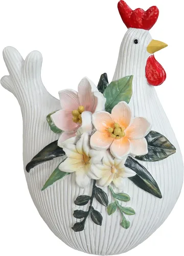 Vista 10 de Escultura decorativa de gallo para jardín (gallina negra)