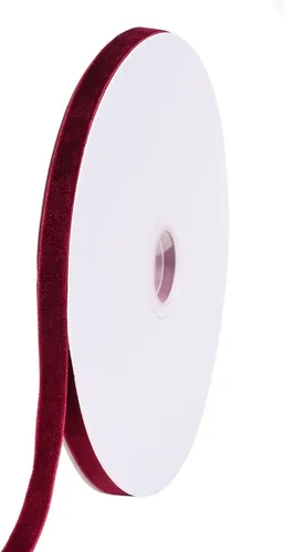 Vista 10 de Bobina de cinta de terciopelo negro de 20 yardas, 1 pulgada