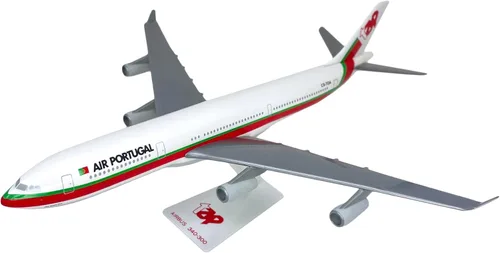 Vista 2 de TAP Air Portugal A340-300 Escala 1:200 - Modelo de avión de plástico a presión - Réplica coleccionable de los aviones TAP Air Portugal Airlines