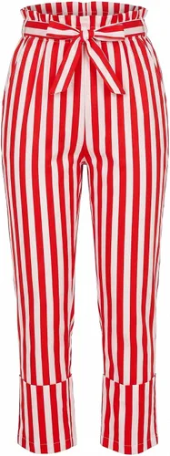 Vista 9 de Pantalones de cosplay a rayas estilo pirata renacentista medieval gótico Negro