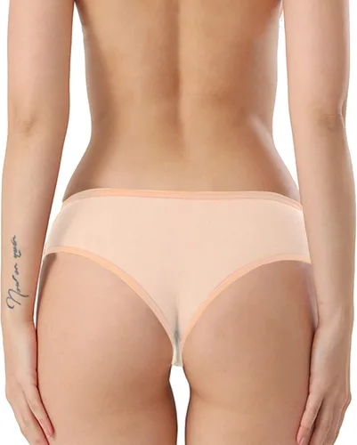 Vista 4 de Cotton Whisper Tanga de bikini cómoda de algodón para mujer, paquete de 5