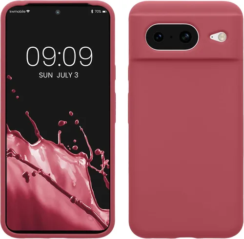 Vista 9 de kwmobile Funda compatible con Google Pixel 7 - Funda de silicona TPU con acabado suave - Piedra antigua