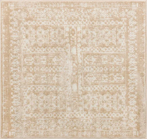 Vista 11 de Unique Loom Oxford Collection - Alfombra rectangular de 2 x 3 pies 1 pulgada, color beige y marfil