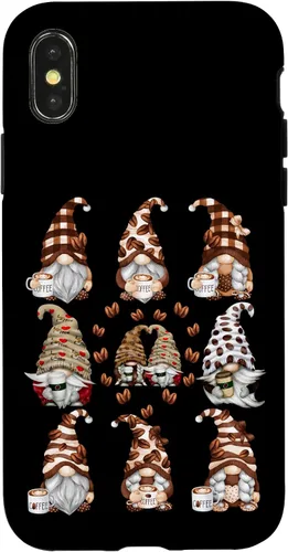 Vista 5 de Novelty Coffee Graphic For Women And Men Funny Gnome Case for iPhone 16