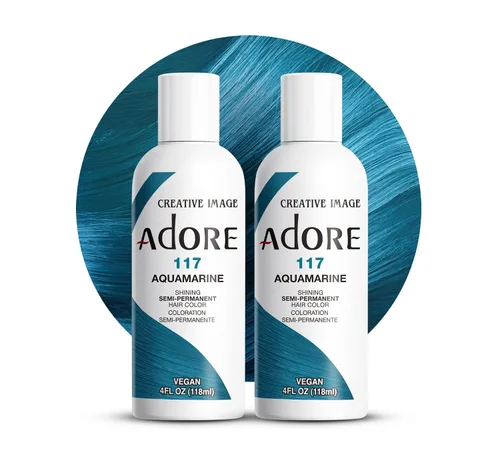 Vista 109 de Adore Tinte semipermanente verde para el cabello, vegano y sin crueldad, 4 onzas líquidas, 163 Green Apple (paquete de 1)