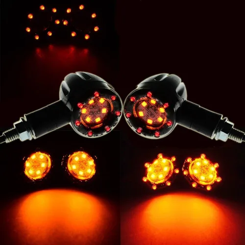 Vista 6 de 4 luces de freno de freno de señal de giro trasera universal LED de 12 V