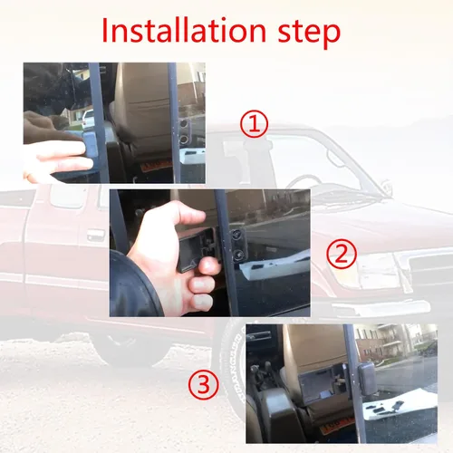 Vista 4 de GXARTS Pestillo de bloqueo de ventana deslizante trasera Reemplazo 69370-35010 Compatible con 1995-2000 Toyota Tacoma 1989-1995 Pickup 1992-2005