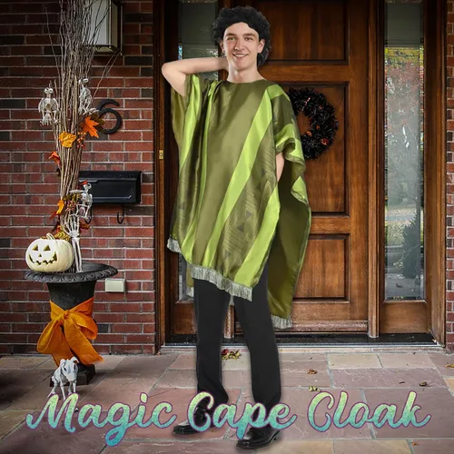 Vista 6 de Bruno Costume for Adult, Bruno Cosplay Costume Cloak Cape Halloween Robe Suit Outfit Dress up for Men Women,with Wig
