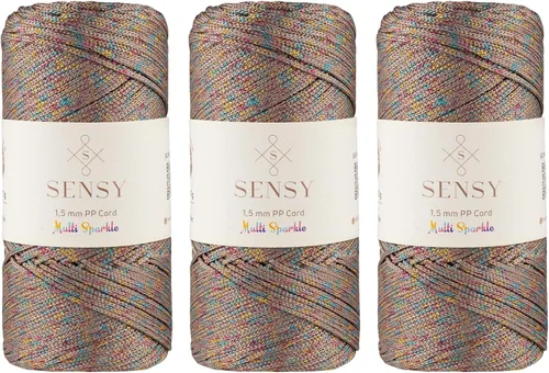Vista 29 de Sensy Premium Cuerda de Poliéster 1.5mm (0.059 pulgadas) 164 Yardas Cuerda de Polipropileno 100% Cuerda de Macramé 1.5mm Cuerda para Bolsa