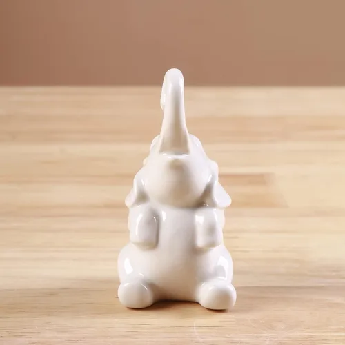 Vista 3 de LZBALUYO Soporte para anillos de elefante y perro, cactus para joyería, organizador de anillos, regalos para mujeres, mamá, día de la madre