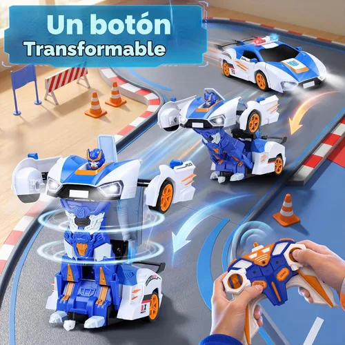 Vista 2 de Transform - Coche de juguete con control remoto para niños de 4 a 6