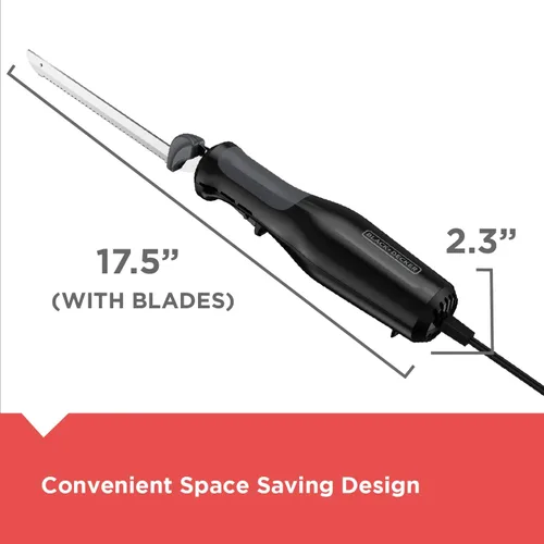 Vista 16 de Black+Decker Cuchillo eléctrico Comfort Grip con cuchillas de acero inoxidable de 7 pulgadas