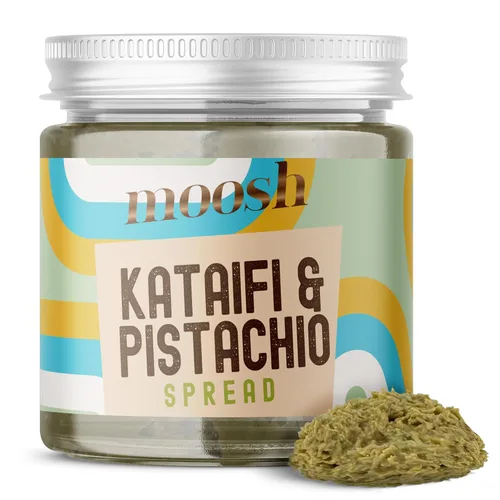 Vista 7 de Moosh Relleno de barra de chocolate Dubai: pistacho viral y Kataifi para postres, tostadas y dulces (6 onzas)