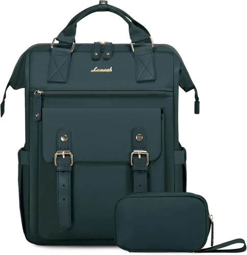 Vista 17 de LOVEVOOK - Mochila para laptop, para viaje de trabajo, bolso de enfermera, profesor, médico, viajero, para computadora de negocios, mochila