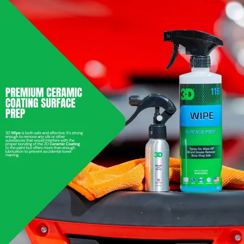 Vista 3 de 3D Wipe Preparación de Superficie para Revestimiento Cerámico - Elimina Aceites y Lubricantes Excesivos de Pintura y Vidrio Antes de la Aplicación