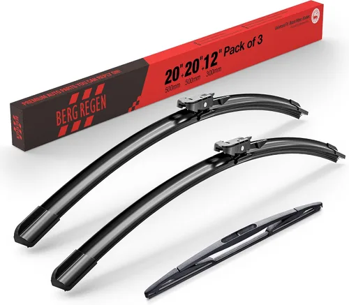 Vista 40 de BERG REGEN Escobillas limpiaparabrisas de 15"+15" con escobilla trasera de 13" - Juego de repuesto automotriz para Jeep Wrangler JK 2008 2009 2010