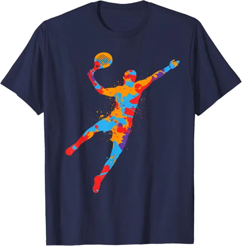 Vista 25 de Playera de Padel Playera Colorida Plataforma Tenis Paddleball Niños Camiseta de Padel