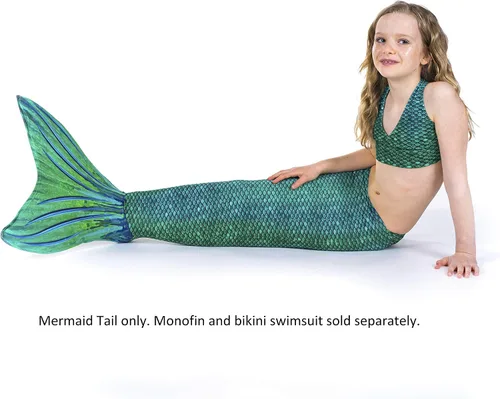 Vista 2 de Cola de sirena para nadar (sin monoaleta) con protección de punta MER-Shield, tamaños para niños