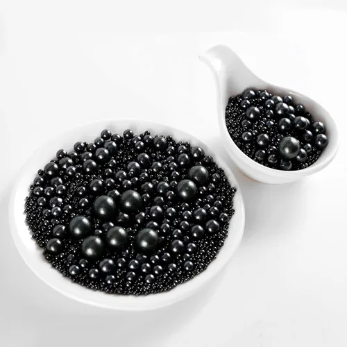 Vista 5 de KASVAN Gránulos de azúcar negro perla - Perlas de caramelo comestibles 130g/4.58 Oz, tamaño mixto, decoración de pasteles para hornear, coberturas