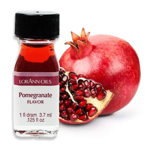 Vista 2 de LorAnn Pomegranate SS Flavor, 1 botella de dram (0.0125 fl oz - 0.1 fl oz - 1 cucharadita)