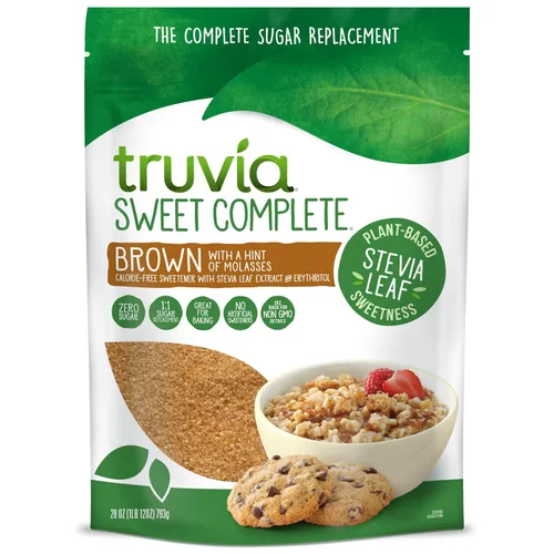 Vista 12 de Truvia Sweet Complete Edulcorante marrón, bolsa de 14 onzas