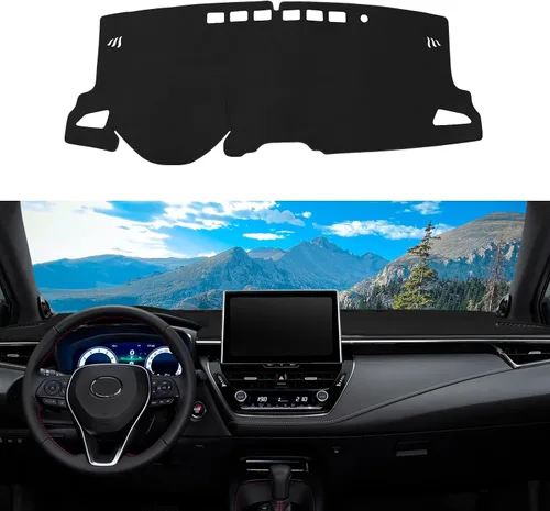 Vista 23 de Tapete de cubierta de salpicadero personalizado para Mazda3 Hatchback, Sedan 2019-2024 2025 2026 (sin HUD), protector antideslizante