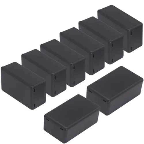 Vista 36 de Zulkit 12 cajas de proyecto de plástico ABS para proyectos eléctricos, caja de conexiones de energía, color negro, 1.97 x 1.10 x 0.59 pulgadas 12