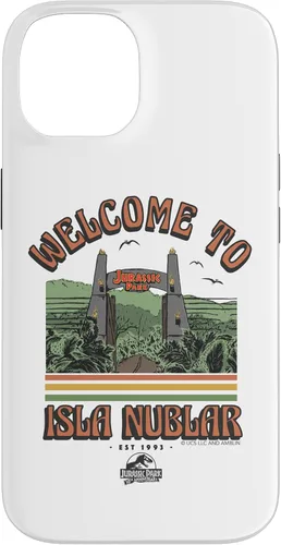 Vista 4 de Funda para iPhone 12 mini Jurassic Park Welcome to Isla Nublar